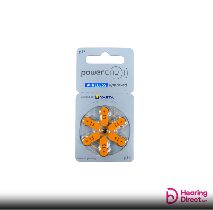 Power One Hearing Aid Batteries Size 13 Pack of 60
