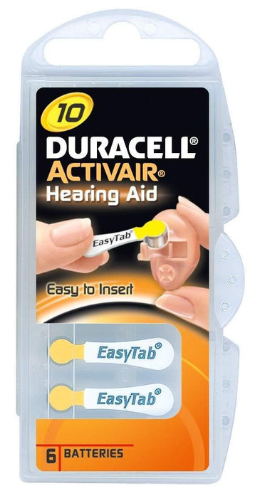 Duracell Activair Hearing Aid Batteries Size 10-HearingDirect-brand_Duracell,price_$4 - $4.99,size_Size 10,type_Pack of 6