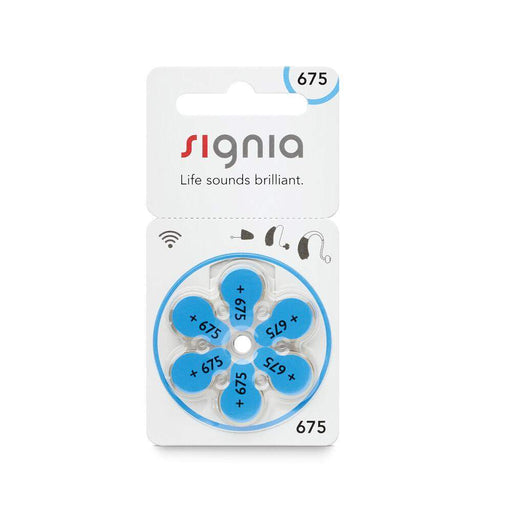 Signia Hearing Aid Batteries Size 675-HearingDirect-brand_Siemens,brand_Signia,price_$4 - $4.99,size_Size 675,type_Pack of 6