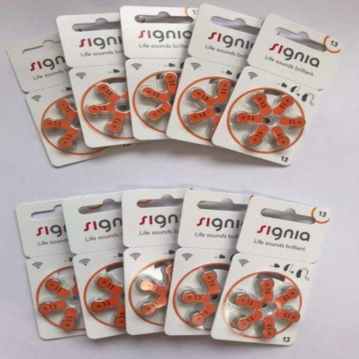 Signia Hearing Aid Batteries Size 13 Pack of 60-HearingDirect-brand_Siemens,brand_Signia,price_$20 - $29.99,size_Size 13,type_Pack of 60