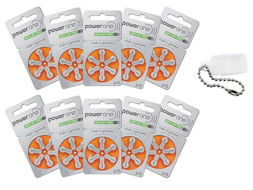 Power One Hearing Aid Batteries Size 13 Pack of 120 & Battery Caddy-HearingDirect-brand_Power One,price_$30 - $39.99,size_Size 13,type_Pack of 120