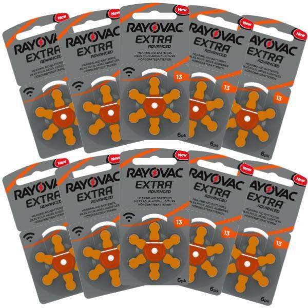 Rayovac Hearing Aid Batteries Size 13 Pack of 60-HearingDirect-brand_Rayovac,price_$10 - $19.99,size_Size 13,type_Pack of 60